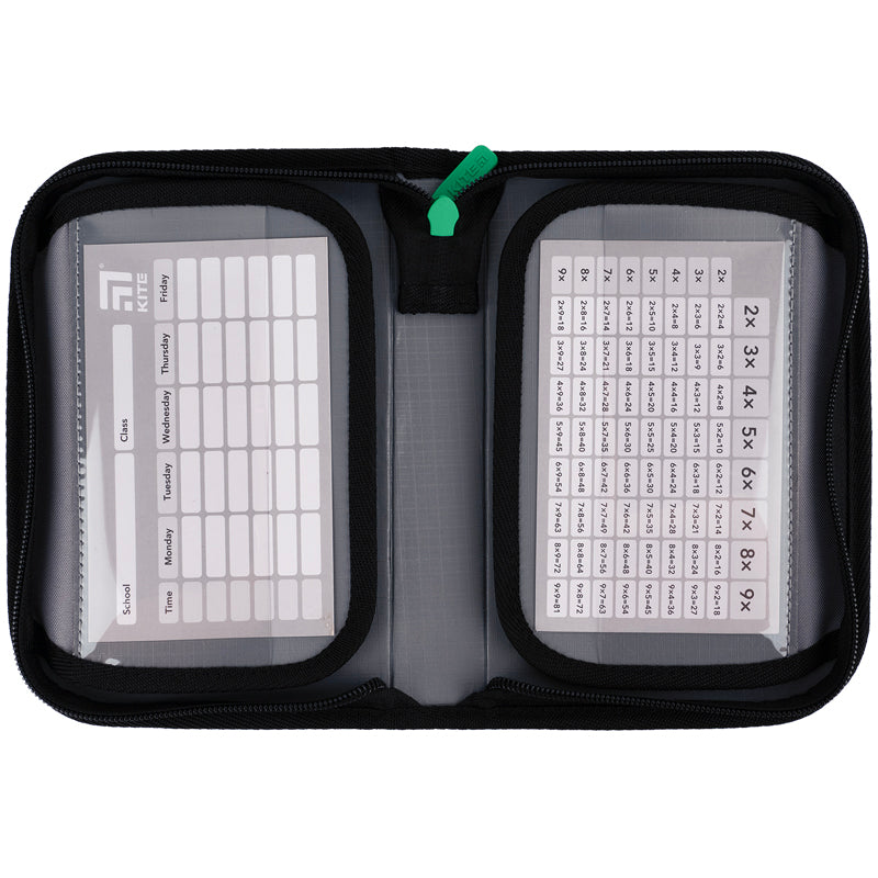 Pencil case without stationery Kite Football K24-622-6, 1 compartment, 2 folds