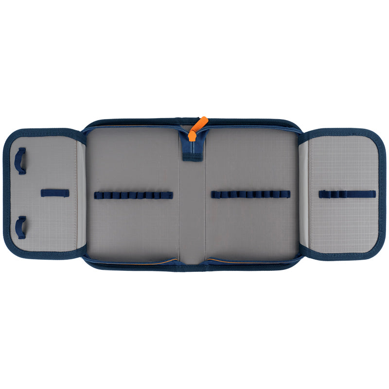 Pencil case without stationery Kite Blocks K24-622-8, 1 compartment, 2 folds