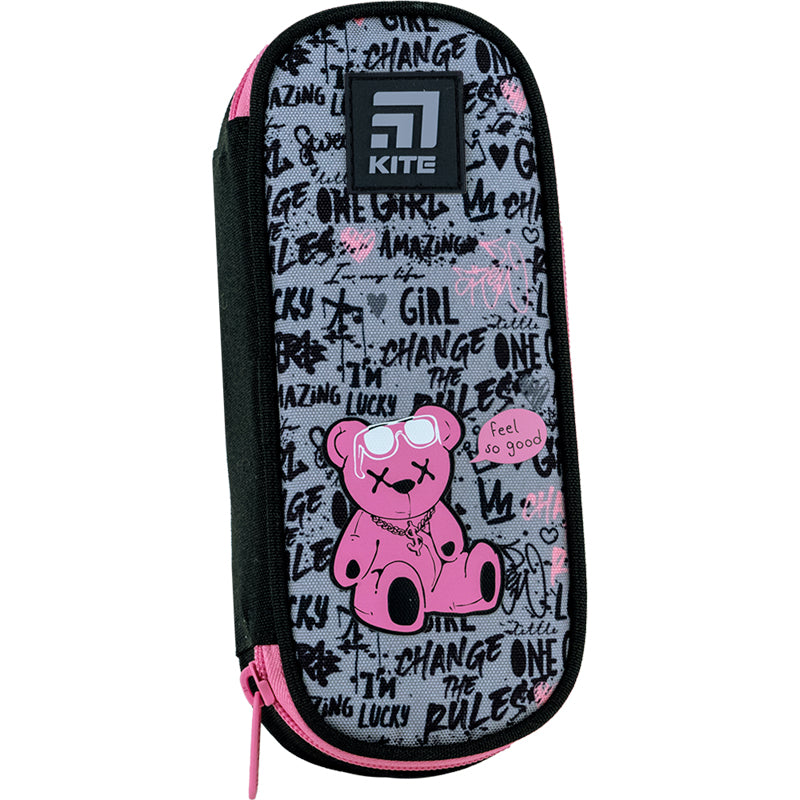Pencil case Kite Lucky Girl K24-599-1