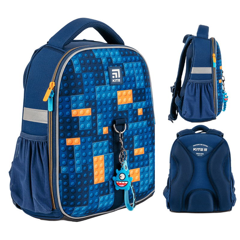 Hard-shaped school backpack Kite Education Blocks K24-555S-6