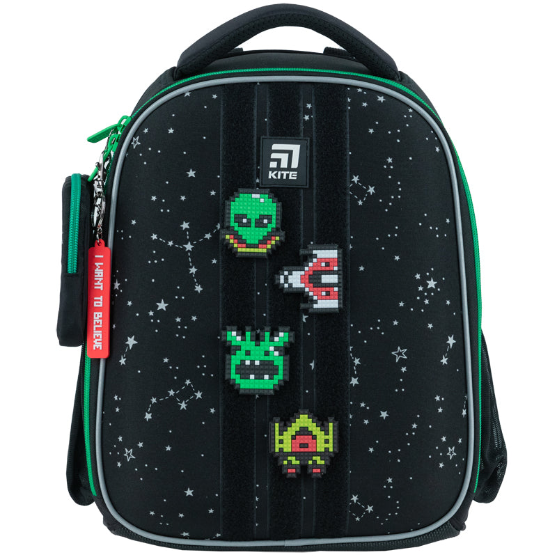 Hard-shaped school backpack Kite Education UFO K24-555S-7
