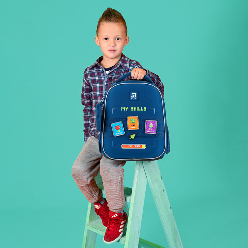 Hard-shaped school backpack Kite Education Next Level K24-555S-8