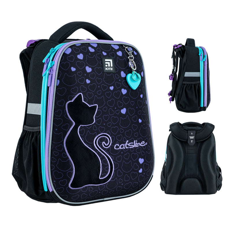Рюкзак шкільний каркасний Kite Education Catsline K24-531M-1