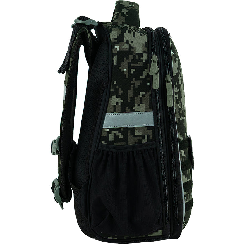 Hard-shaped school backpack Kite Education Air Force K24-531M-3