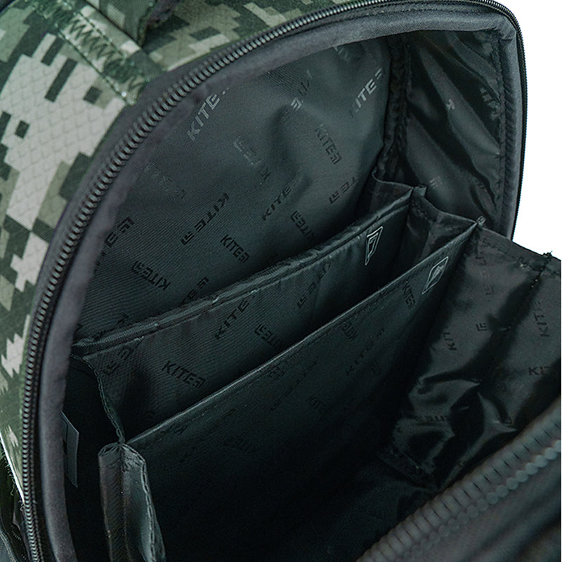 Hard-shaped school backpack Kite Education Air Force K24-531M-3