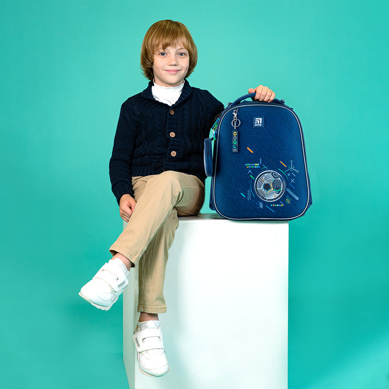 Hard-shaped school backpack Kite Education Goal K24-531M-4
