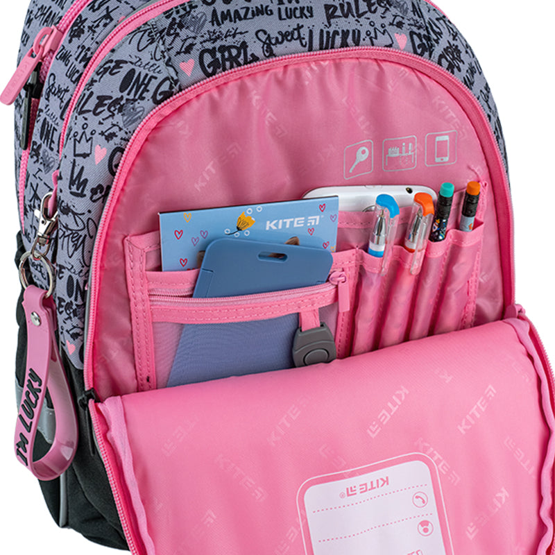 Backpack Kite Education Lucky Girl K24-700M-2