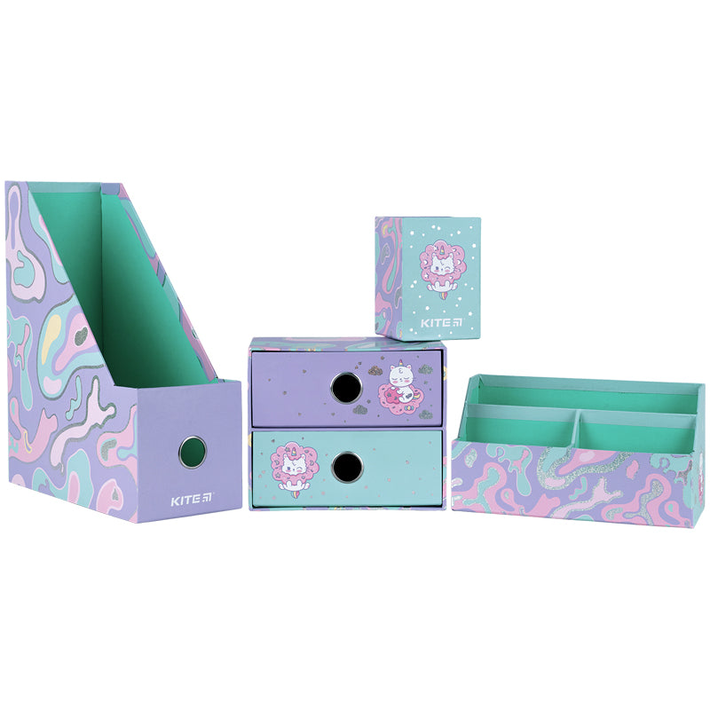 Desk organizer Kite Rainbow Catcorn K24-357