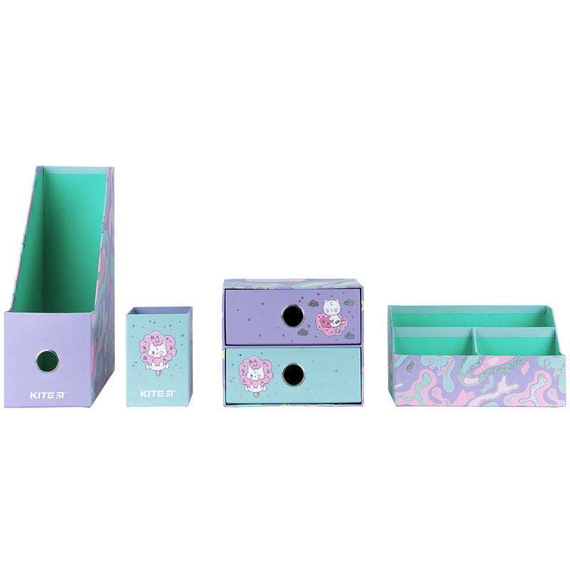 Desk organizer Kite Rainbow Catcorn K24-357