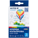 Крейда кольорова Kite Classic Jumbo K-077, 3 кольори Крейда кольорова Kite Classic Jumbo K-077, 3 кольори