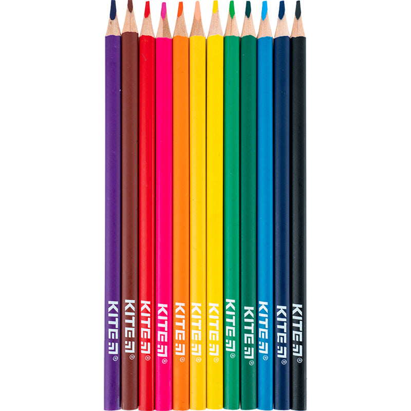 Color pencils triangula Kite Classic K-053, 12 pcs.
