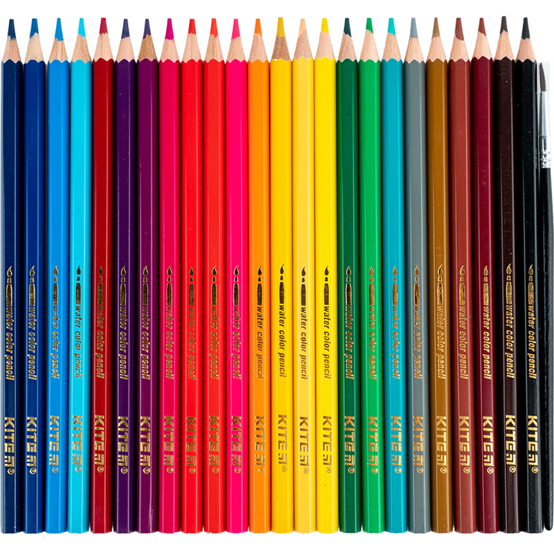 Aquarelle watercolor pencils Kite Classic K-1050, 24 pcs.