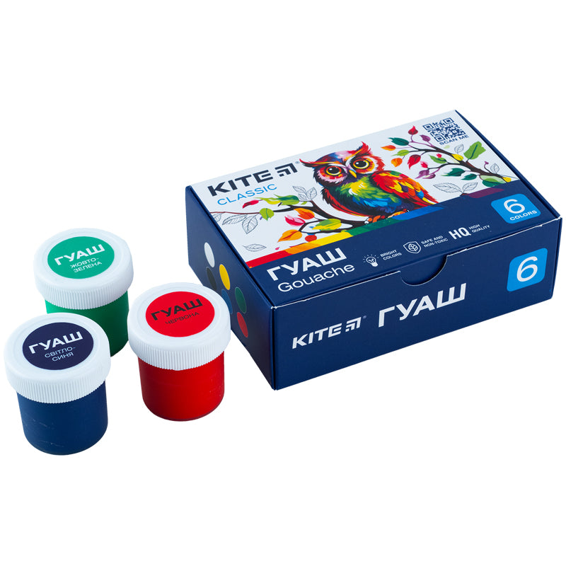 Gouache Kite Classic K-062, 6 colors