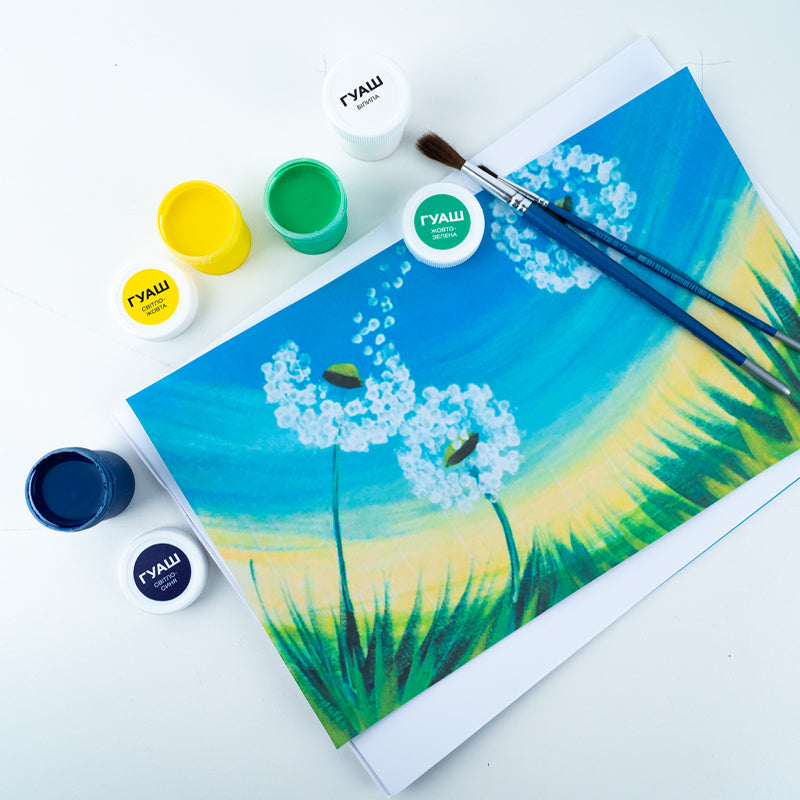 Гуаш Kite Classic K-072, 9 кольорів