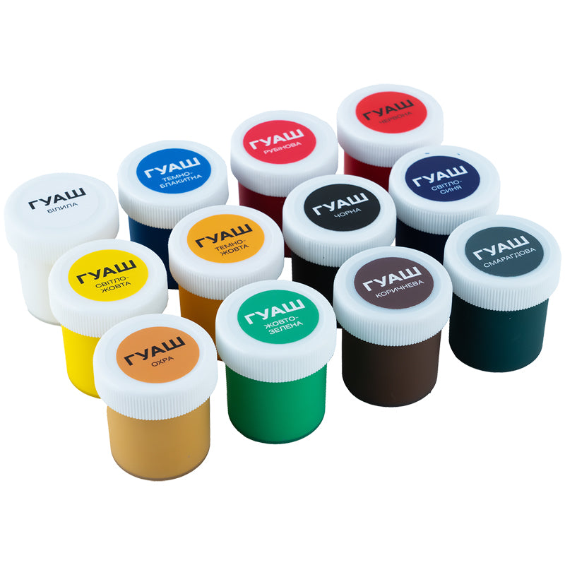 Gouache Kite Classic K-063, 12 colors