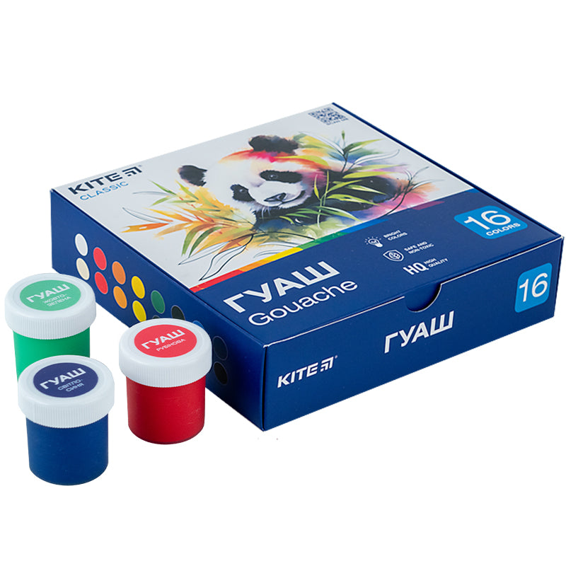 Gouache Kite Classic K-096, 16 colors