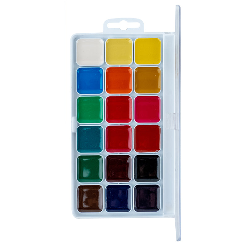 Watercolor paints Kite Classic K-066, 18 colors