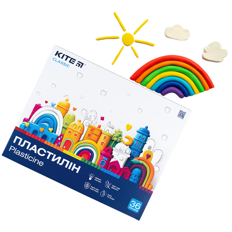 Plasticine Kite Classic K-078, 36 colors, 720 g