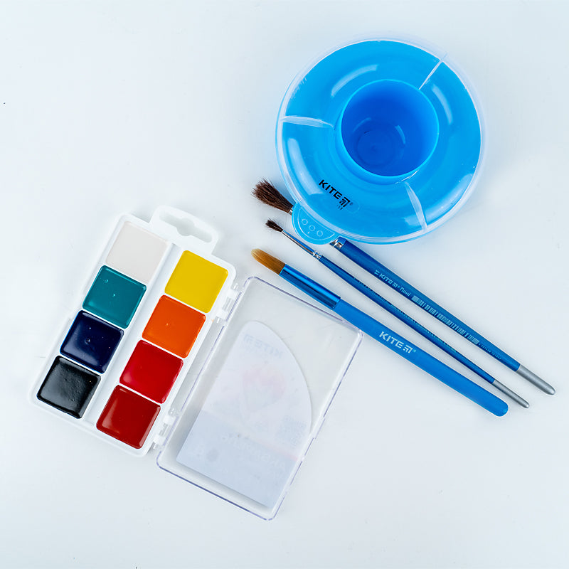 Watercolor paints Kite Classic K-065, 8 colors