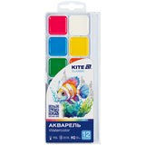 Watercolor paints Kite Classic K-061, 12 colors Watercolor paints Kite Classic K-061, 12 colors