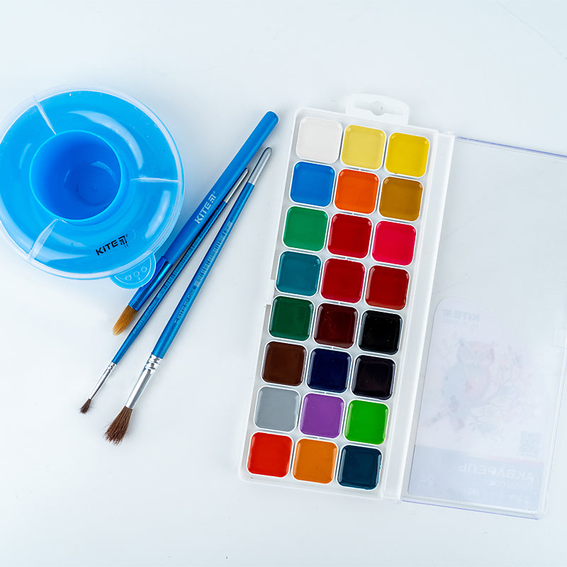 Watercolor paints Kite Classic K-442, 24 colors