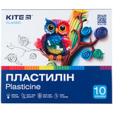 Plasticine Kite Classic K-084, 10 colors, 200 g Plasticine Kite Classic K-084, 10 colors, 200 g