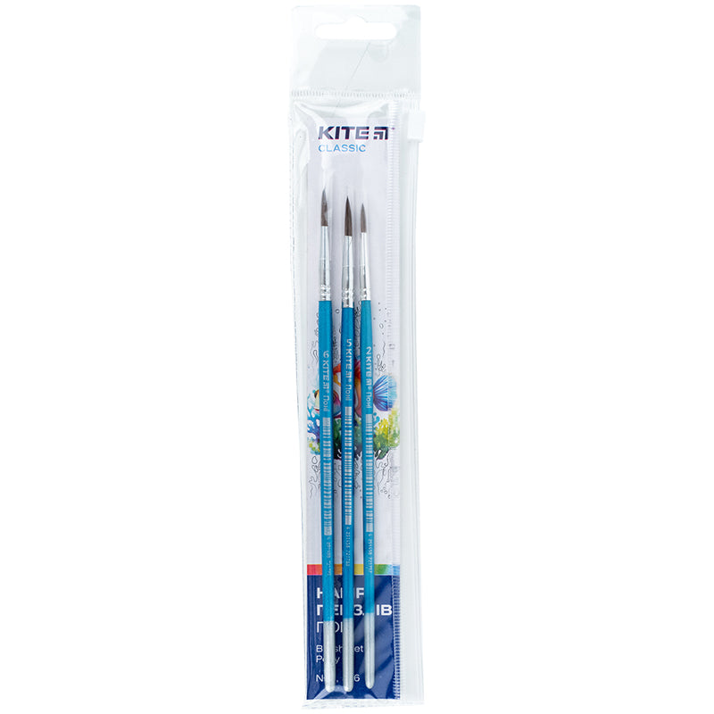 Set of brushes Kite Classic K-348 (pony round 2, 5 ,6)