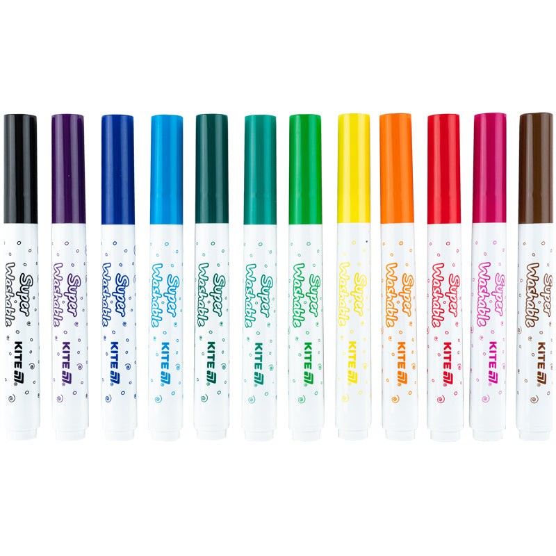 Fiberpens Kite Creative Superwashable Jumbo K-1155, 12 colors