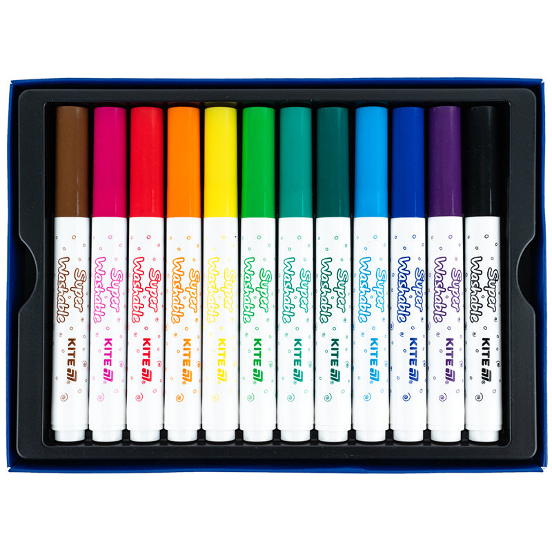 Fiberpens Kite Creative Superwashable Jumbo K-1155, 12 colors