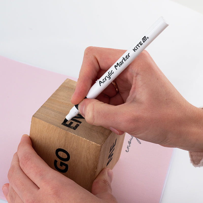 Acrylic markers Kite Creative K-1156, 12 colors