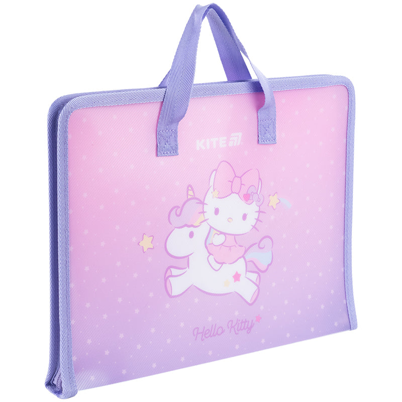 Folder-briefcase with zipper Kite Hello Kitty HK25-202-1, 1 compartment, A4