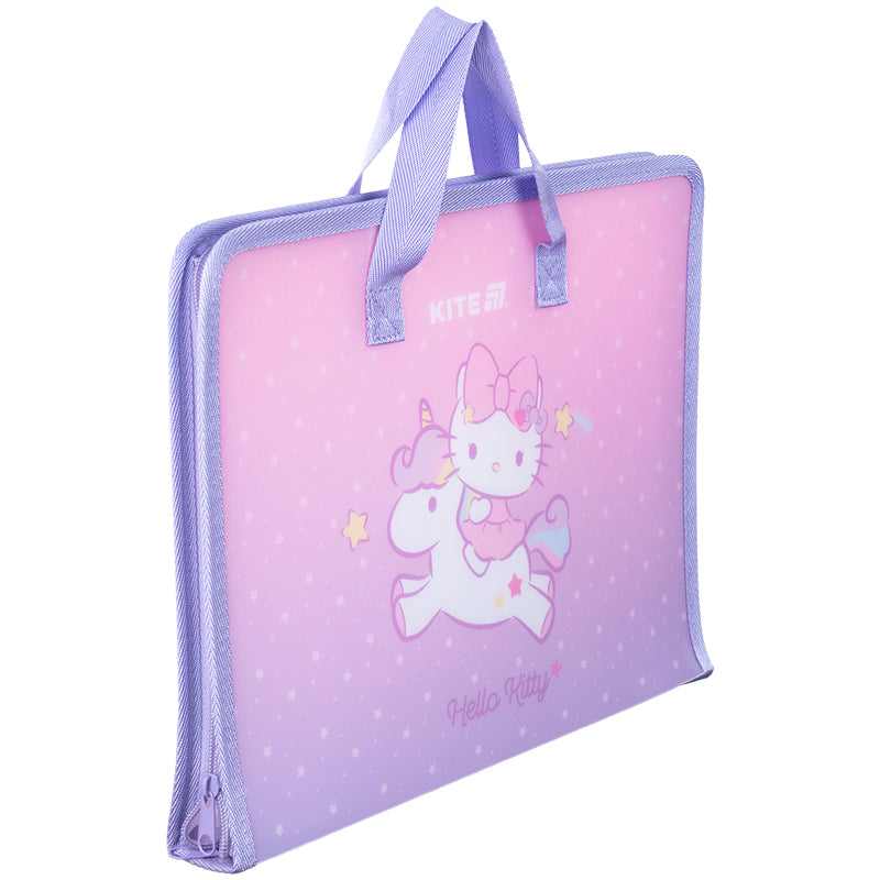Folder-briefcase with zipper Kite Hello Kitty HK25-202-1, 1 compartment, A4