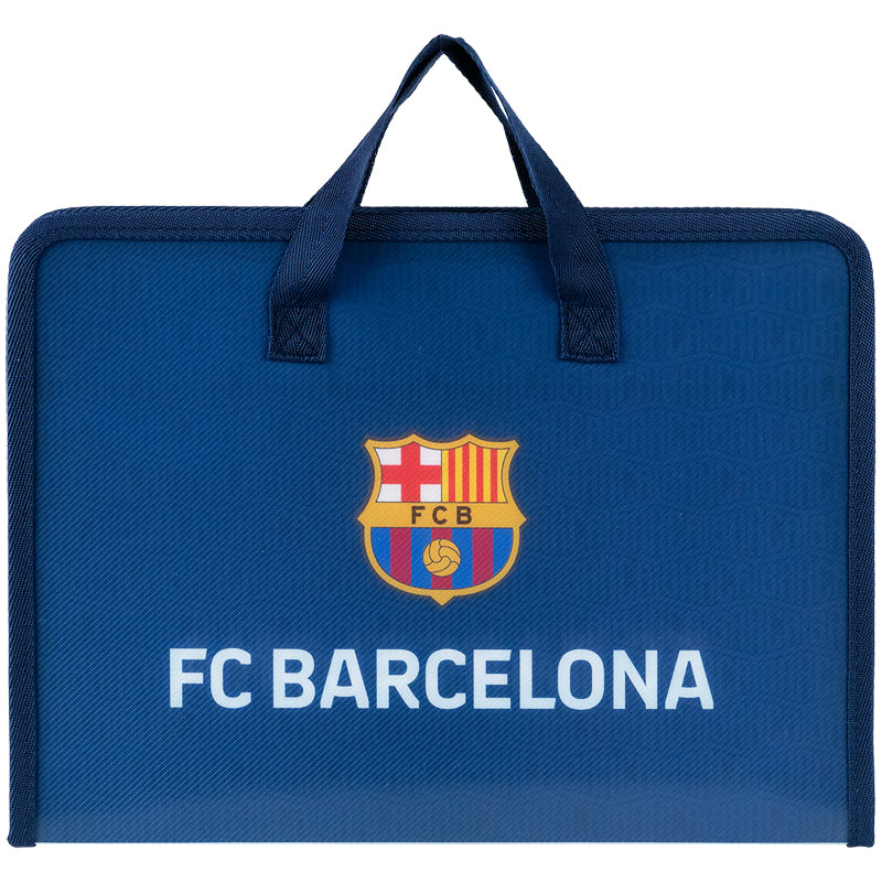 Folder-briefcase with zipper Kite FC Barcelona BC25-202, 1 compartment, A4