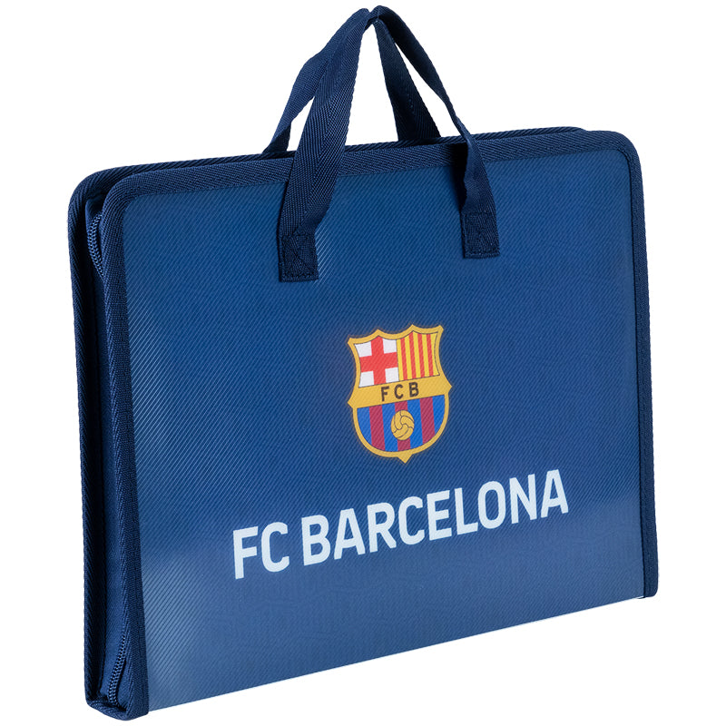 Folder-briefcase with zipper Kite FC Barcelona BC25-202, 1 compartment, A4