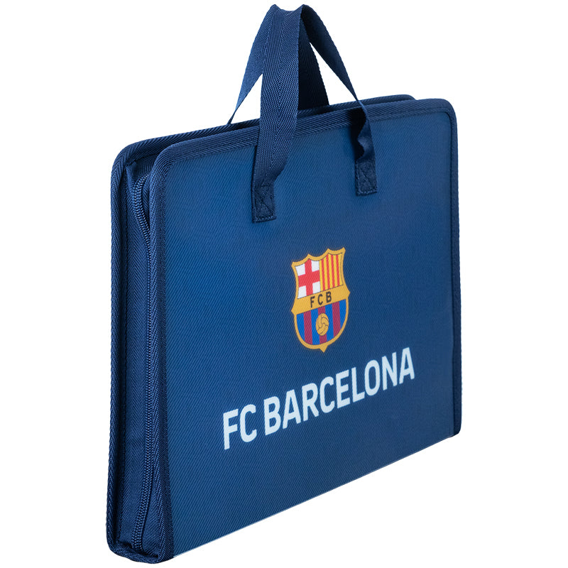 Folder-briefcase with zipper Kite FC Barcelona BC25-202, 1 compartment, A4