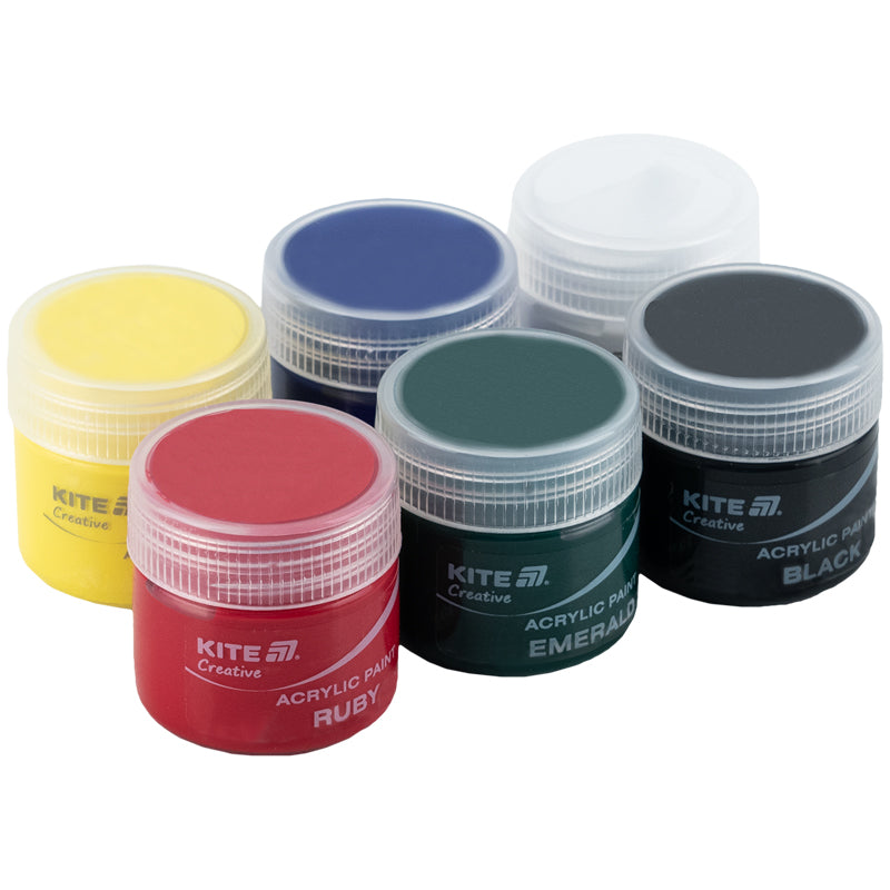 Acrylic paints Kite Creative K-271, 6 colors, 20 ml