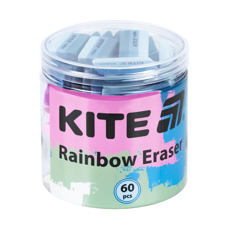 Гумка кольорова Kite Rainbow K25-103, асорті