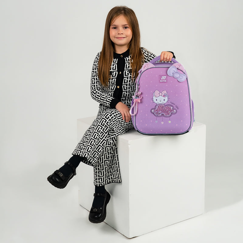 School backpack hard shaped Hello Kitty HK25-555S