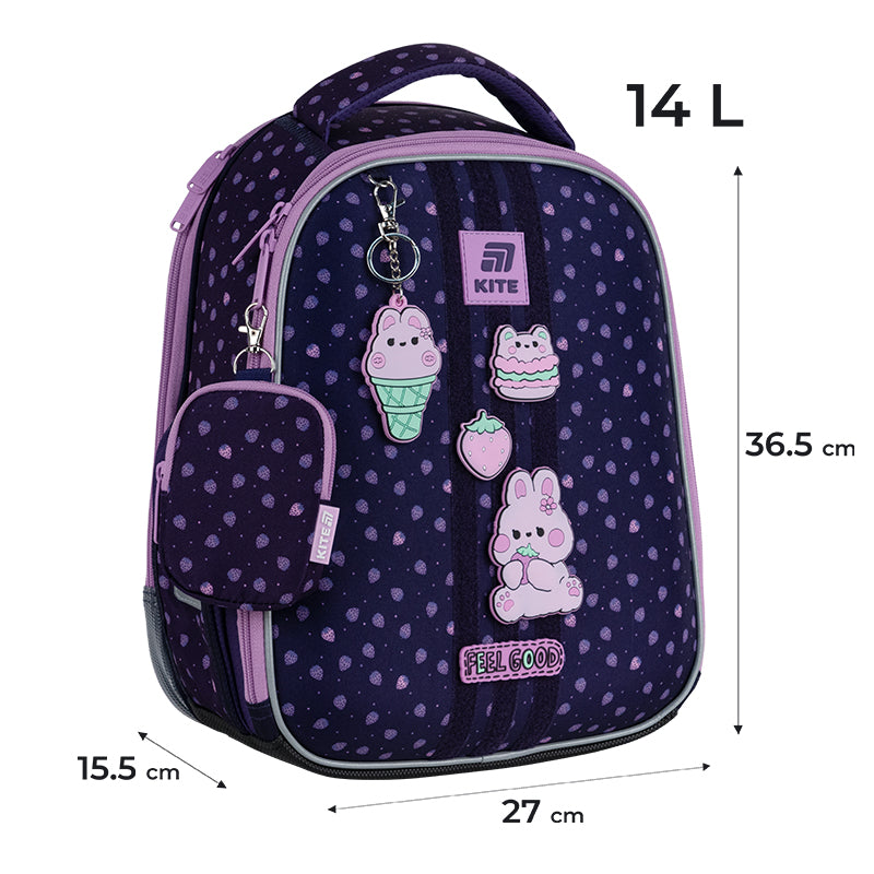 Рюкзак шкільний каркасний Kite Education Feel Good K25-555S-8