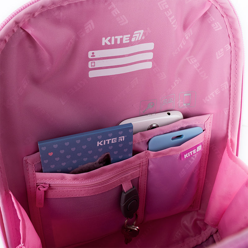 School backpack hard shaped Sparkling K25-555S-9