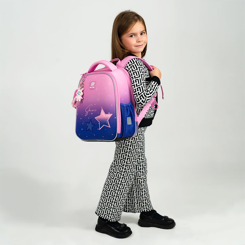 School backpack hard shaped Sparkling K25-555S-9