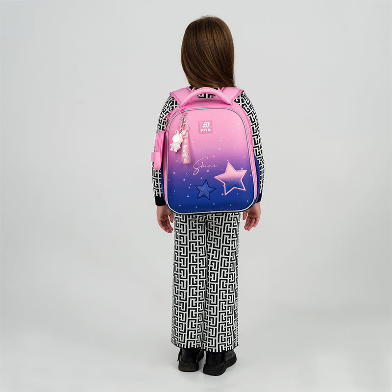 School backpack hard shaped Sparkling K25-555S-9