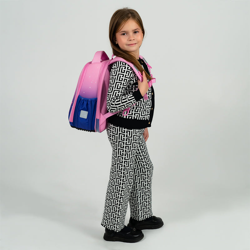 School backpack hard shaped Sparkling K25-555S-9