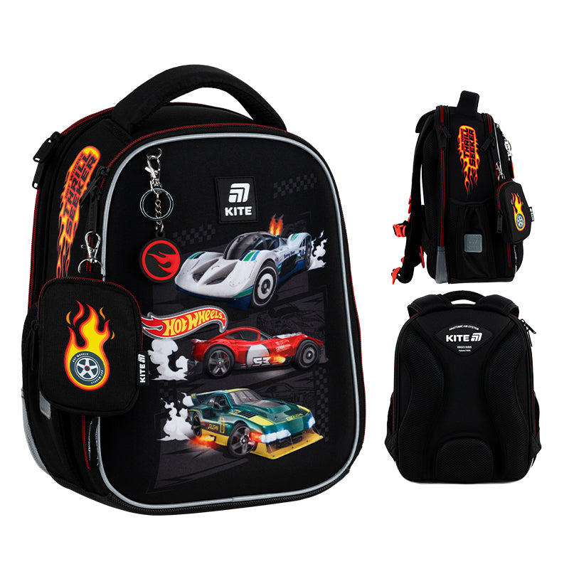 School backpack hard shaped Hot Wheels HW25-555S