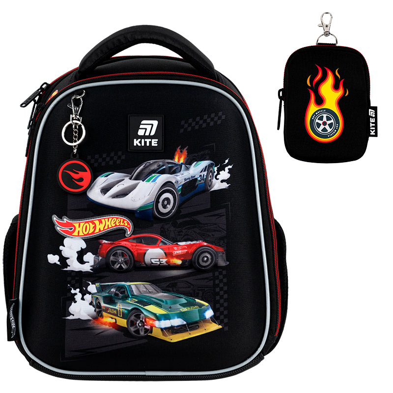 School backpack hard shaped Hot Wheels HW25-555S