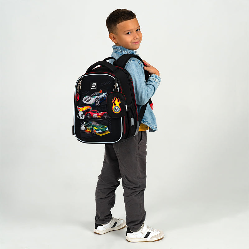 School backpack hard shaped Hot Wheels HW25-555S