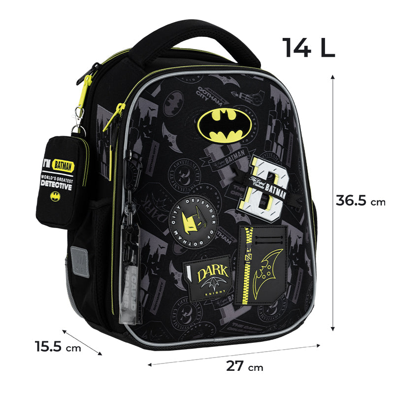 Рюкзак шкільний каркасний Kite Education DC Batman DC25-555S