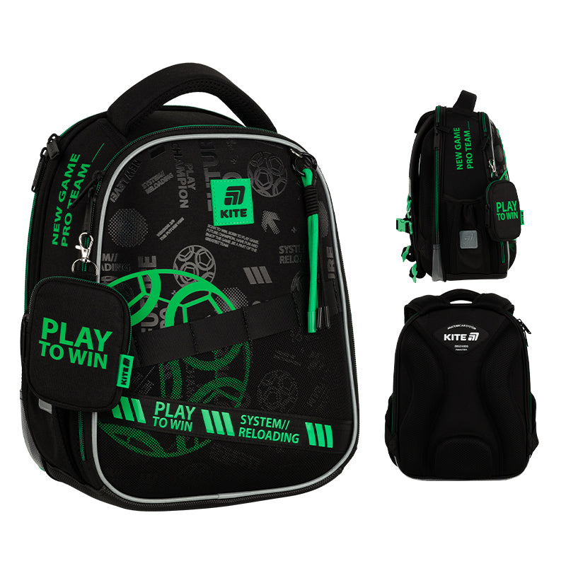 School backpack hard shaped Play&Win K25-555S-2