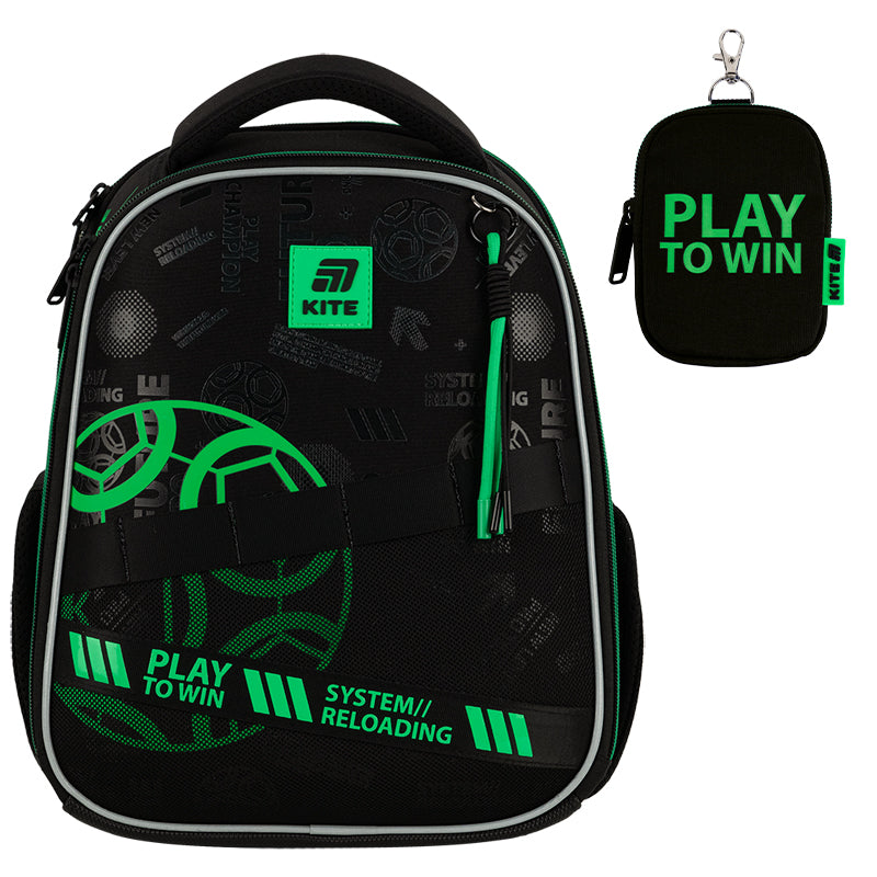 School backpack hard shaped Play&Win K25-555S-2
