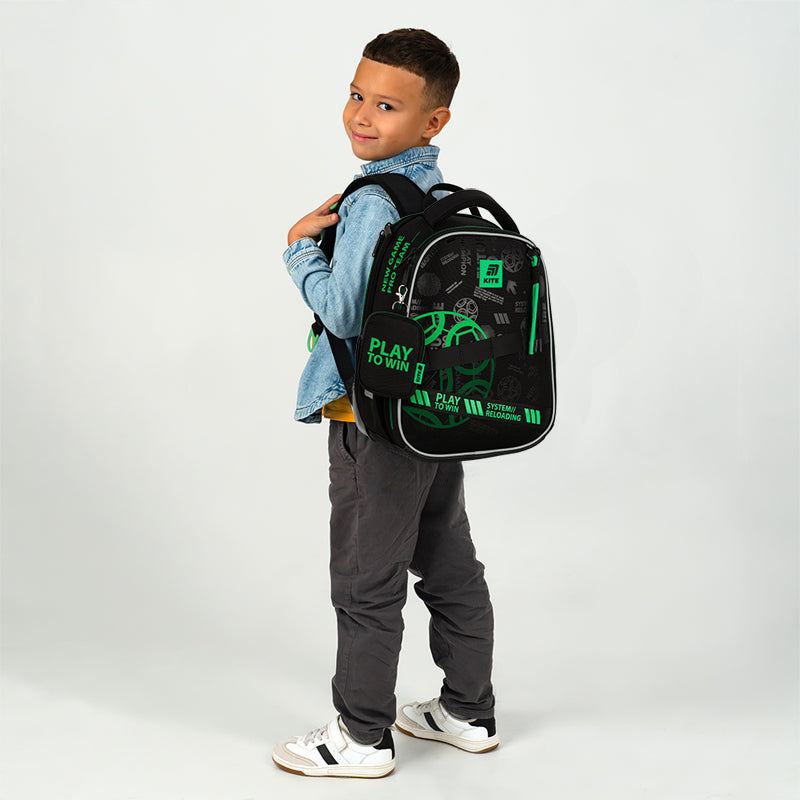 School backpack hard shaped Play&Win K25-555S-2